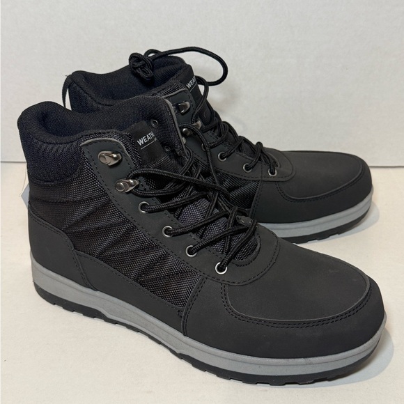 Weatherproof Stoll Cold Mens Waterproof Insulated Black Winter Boots Size 10 - Picture 1 of 5